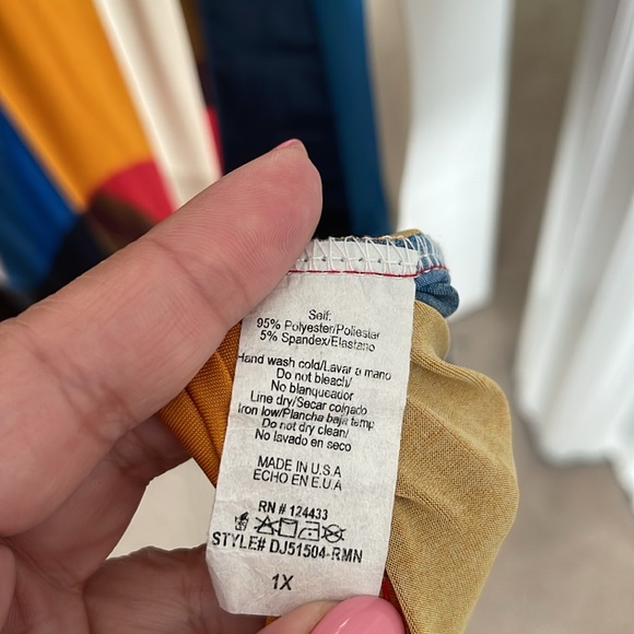 Asymmetric print midi dress - Picture 5 of 5